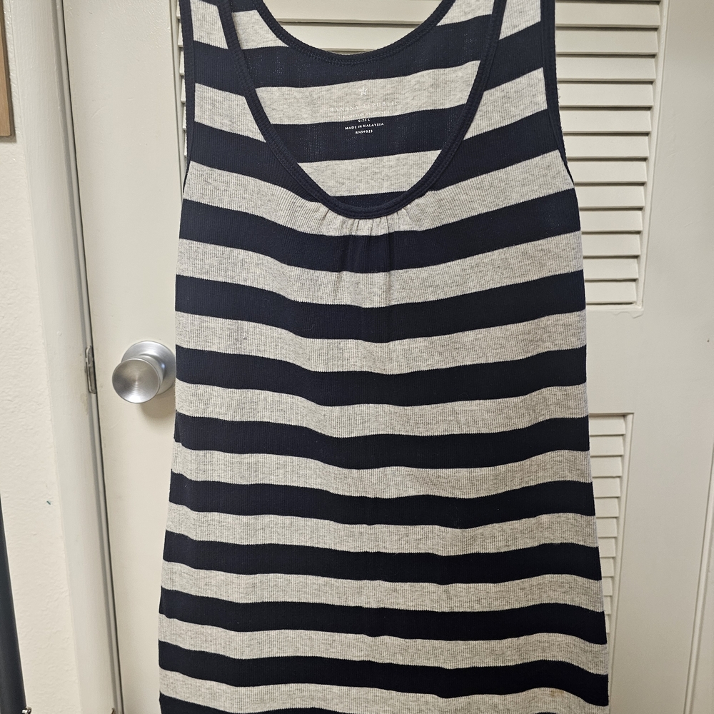 Banana Republic Striped Sleeveless Tank Top